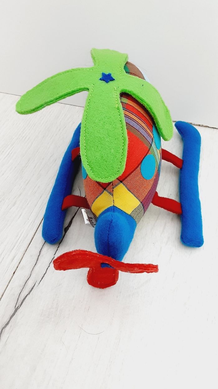 Peluche doudou de Guadeloupe hélicoptère 12 x 17 cm Neuf - photo numéro 4