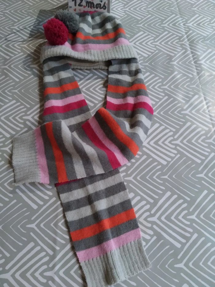 Bonnet écharpe combiné - photo numéro 2