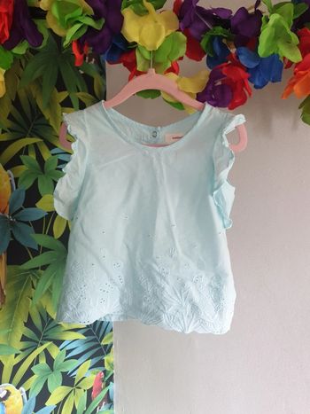 Blouse brodée été