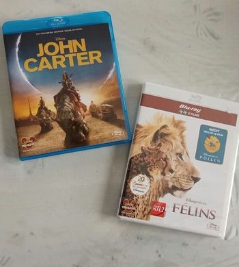 Blu-ray John Carter Disney et Félins Disney neuf sous blister 