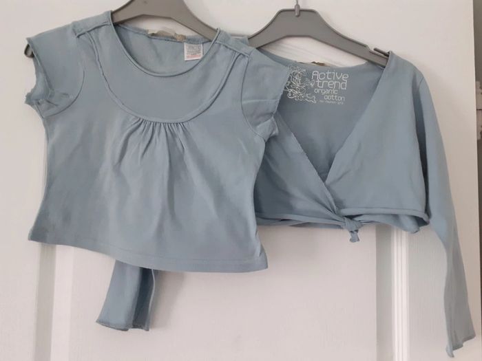 Ensemble Tee-shirt et gilet fille 6 ans