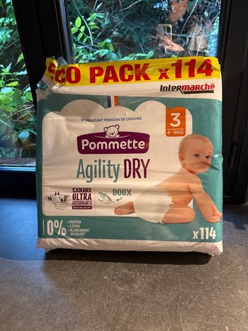 Couches pommettes agility dry