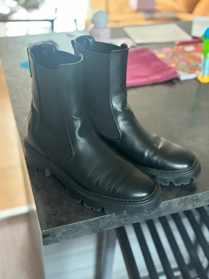 Bottines à soufflets grosses semelles - photo numéro 5
