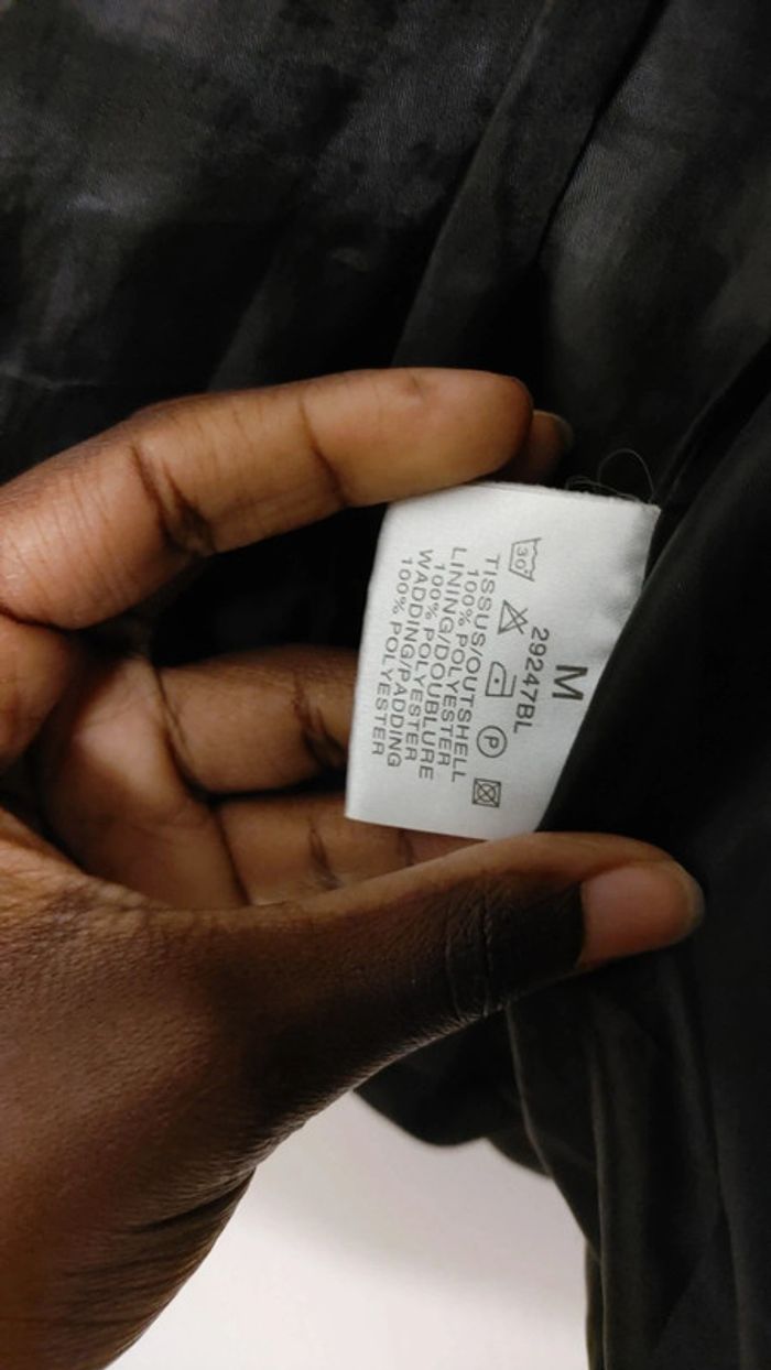 Petite veste doudoune noir cintré - photo numéro 9