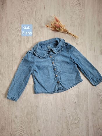 Blouse en jean  bleu fille  Kiabi – 6 ans