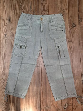 Pantacourt en lin pour femme