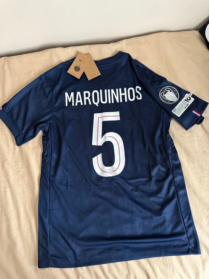 Maillot PSG 2025/2026 Marquinhos Badge UEFA Taille M - photo numéro 9