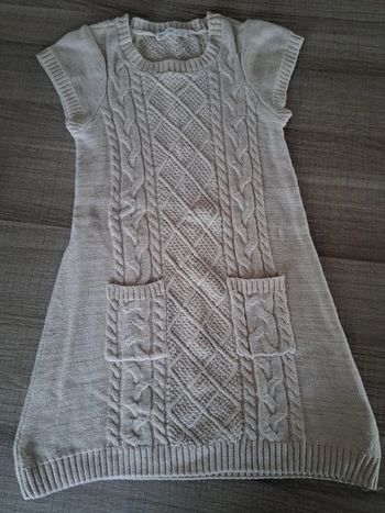 Robe laine beige