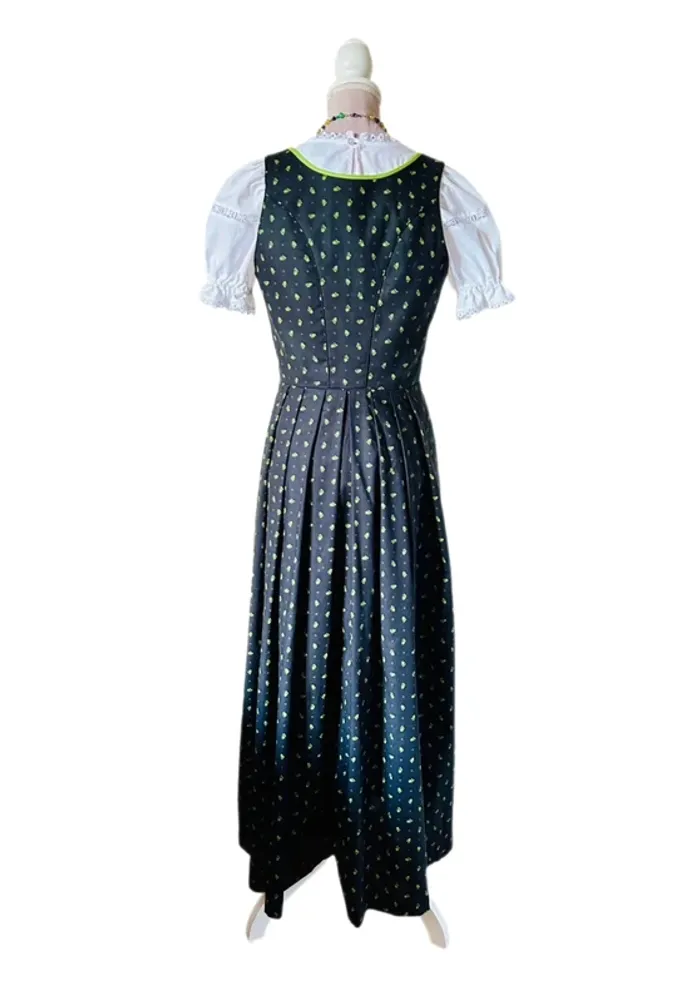 🌿Robe traditionnelle autrichienne Dirndl trachten Wenger S/36 cottagecore Oktoberfest long dress🌿 - photo numéro 6
