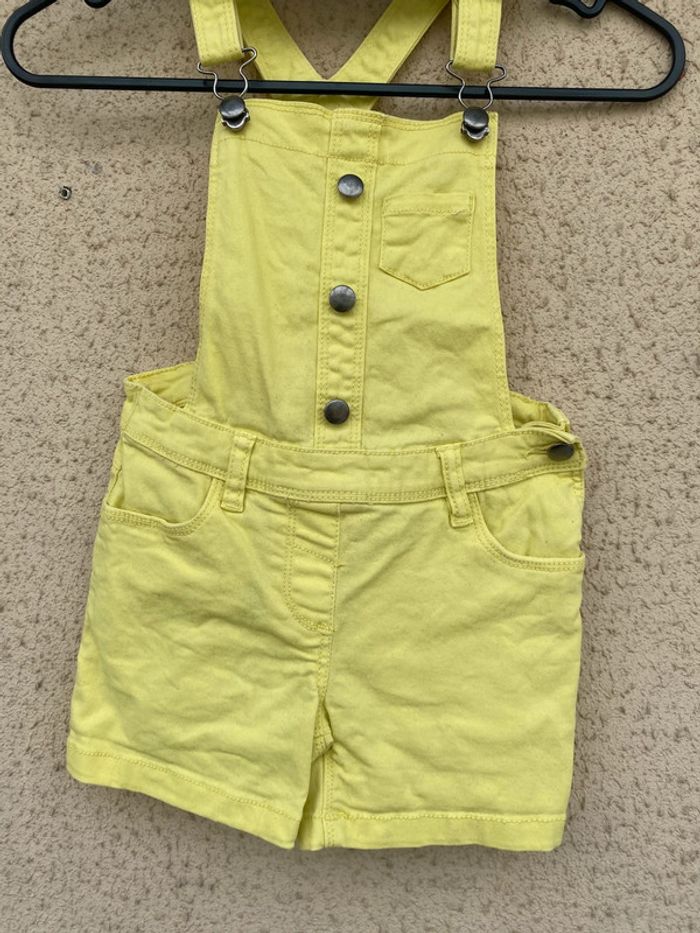 Salopette short 4 ans jeans - photo numéro 2