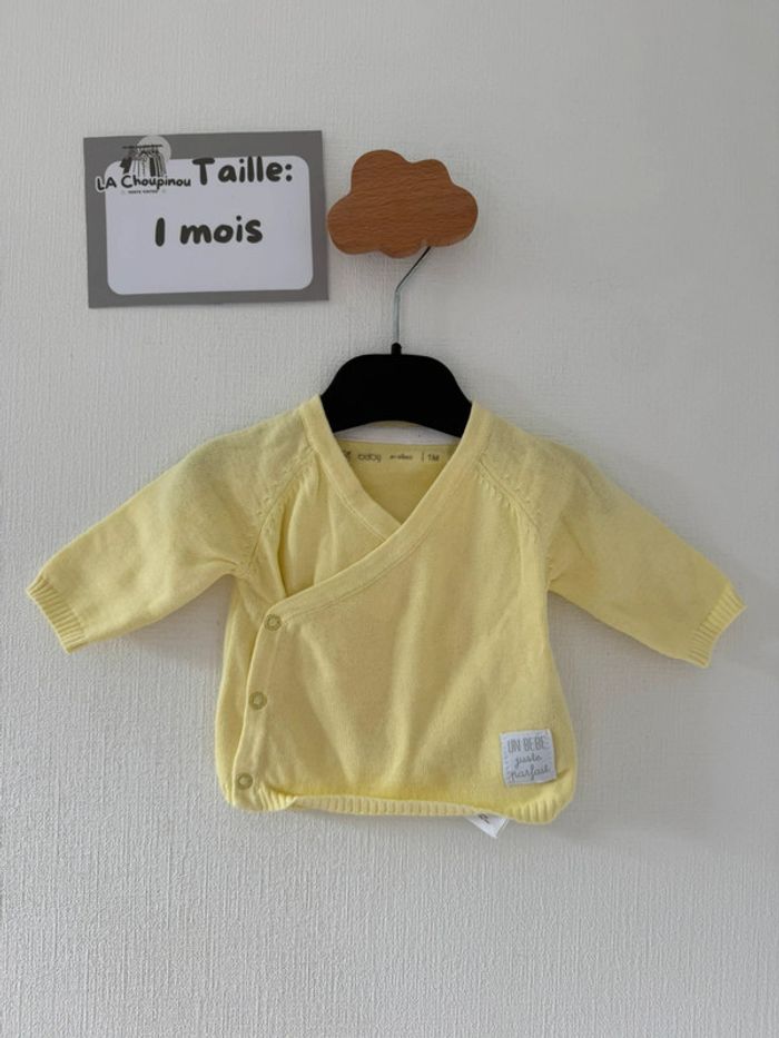 Gilet jaune - taille 1 mois 🌼