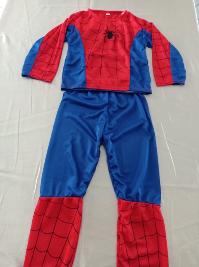 Deguisement spiderman bleu et rouge 6ans - photo numéro 2