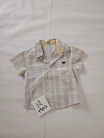 chemise manche courte 12 mois