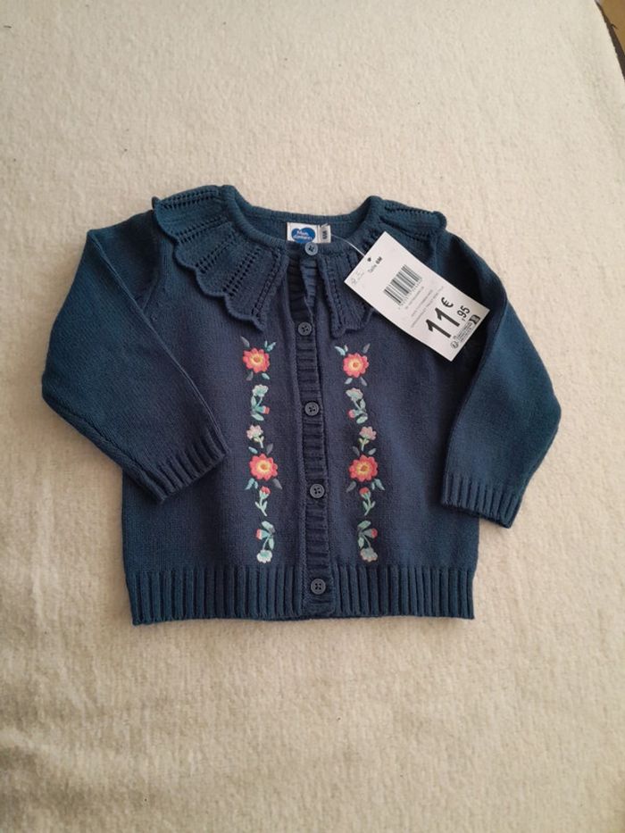 Gilet brodé 6mois