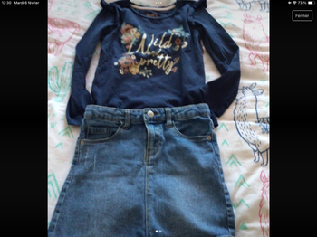 Jupe et haut 6 ans