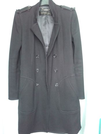 Magnifique manteau avec cuir BARBARA BUI