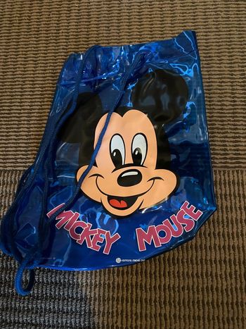 Sac Mickey en plastique bleu