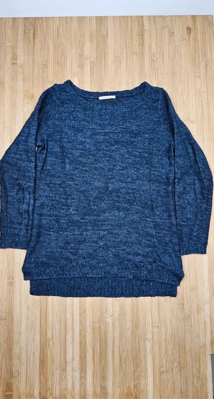 Pull en maille bleu chiné Camaïeu
T : T3/M - photo numéro 4
