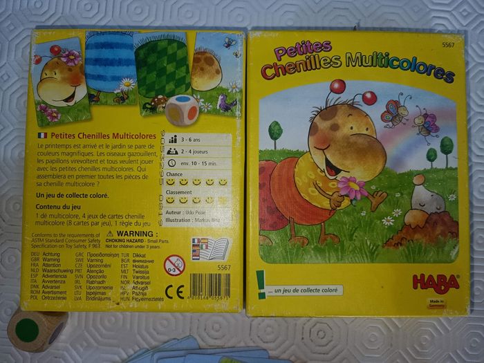 Jeu haba petites chenilles multicolores - photo numéro 2