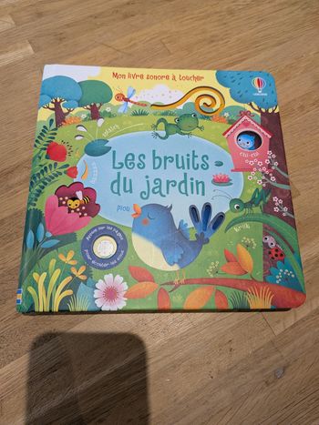 Livre sonore les bruits du jardin en très bon état Usborne 