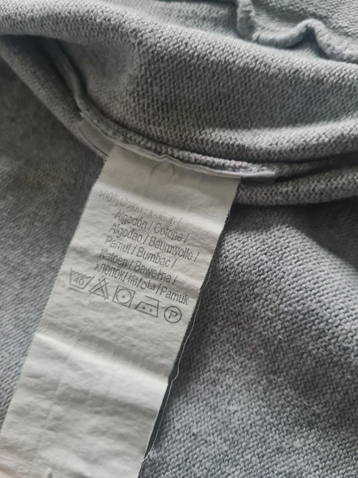 Gilet zippé fine maille, 2 tons de gris, garçon 5 ans - photo numéro 5