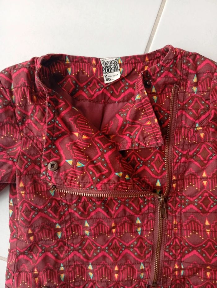 Veste bordeaux Tape à l'oeil taille 2 ans - photo numéro 4