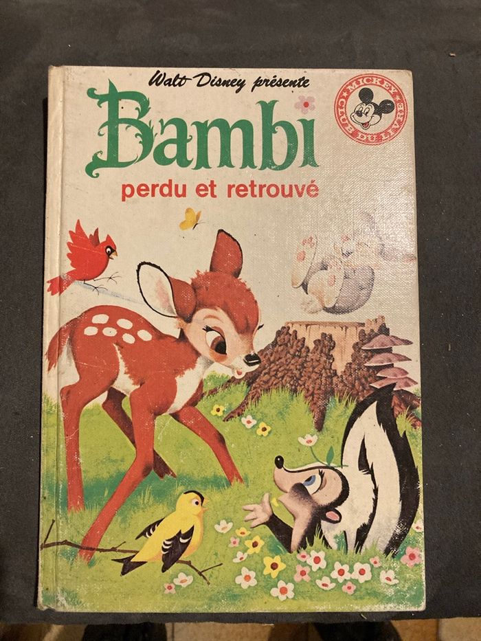 Livre Disney Bambi perdu et retrouvé