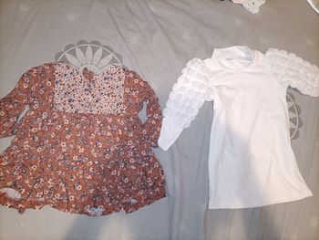 Lot de 2 blouses manche longue pour fille