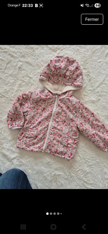 Manteau réversible Tape a l'œil TAO 24 mois