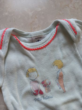 Lot de 2 Body petit bateau manches courtes