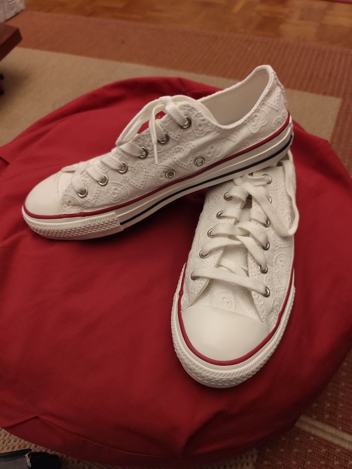 Converse dentelle blanche 37 - photo numéro 4