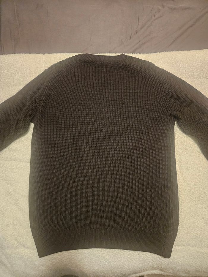 Pull Jules Homme – Maille Côtelée Épaisse – 100% Coton – T. M – Couleur Marron/Chocolat - photo numéro 2