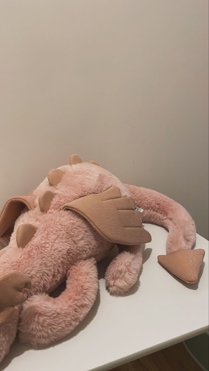 Peluche Jellycat Hugue rose dragon 🐉 - photo numéro 7