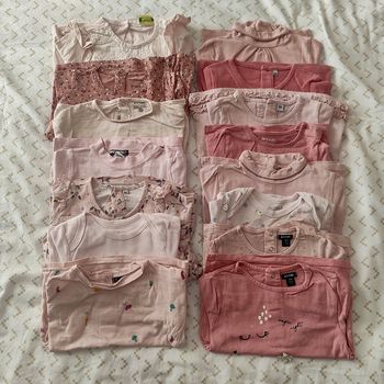 Lot 15 t-shirts longs rose