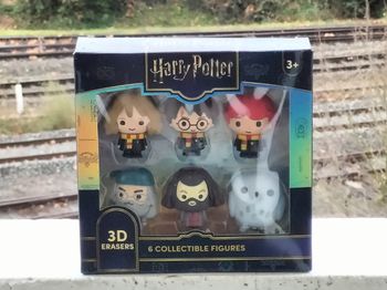 Coffret figurines Harry Potter gomme 