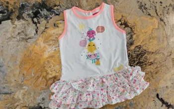 🧡 Jolie robe d'été Tissia – 9/12 mois
 Fille