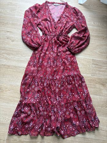Robe longue rouge 