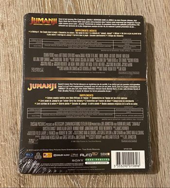 Steelbook 2 films + jeu Jumanji - photo numéro 3