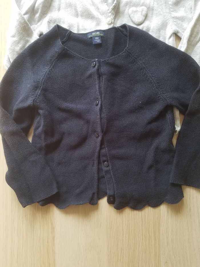 Lot 3 gilets fille 18 mois - photo numéro 3