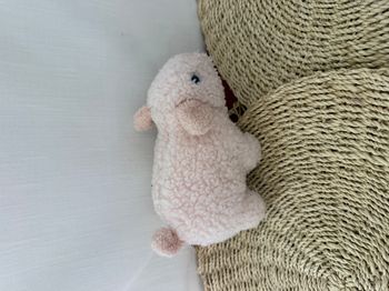 GUND Cochon en peluche rose bouclé
