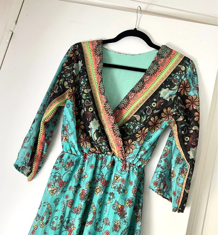 Robe imprimée bohème taille - photo numéro 3