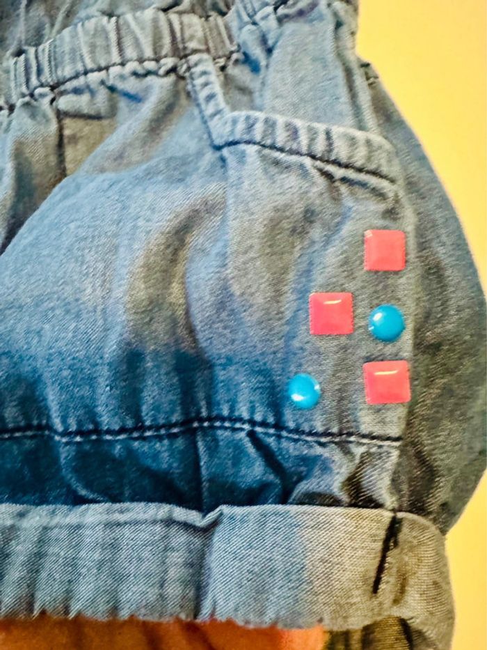 Combishort 6 ans orchestra en jeans - photo numéro 2