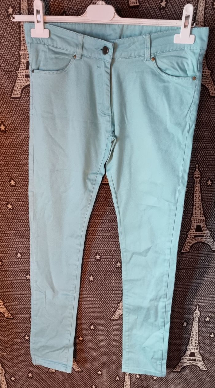 Jean turquoise 14ans