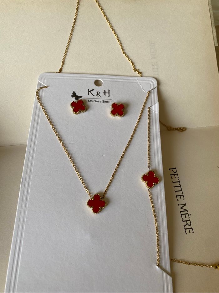 Parure bijoux, ensemble an acier inoxydable