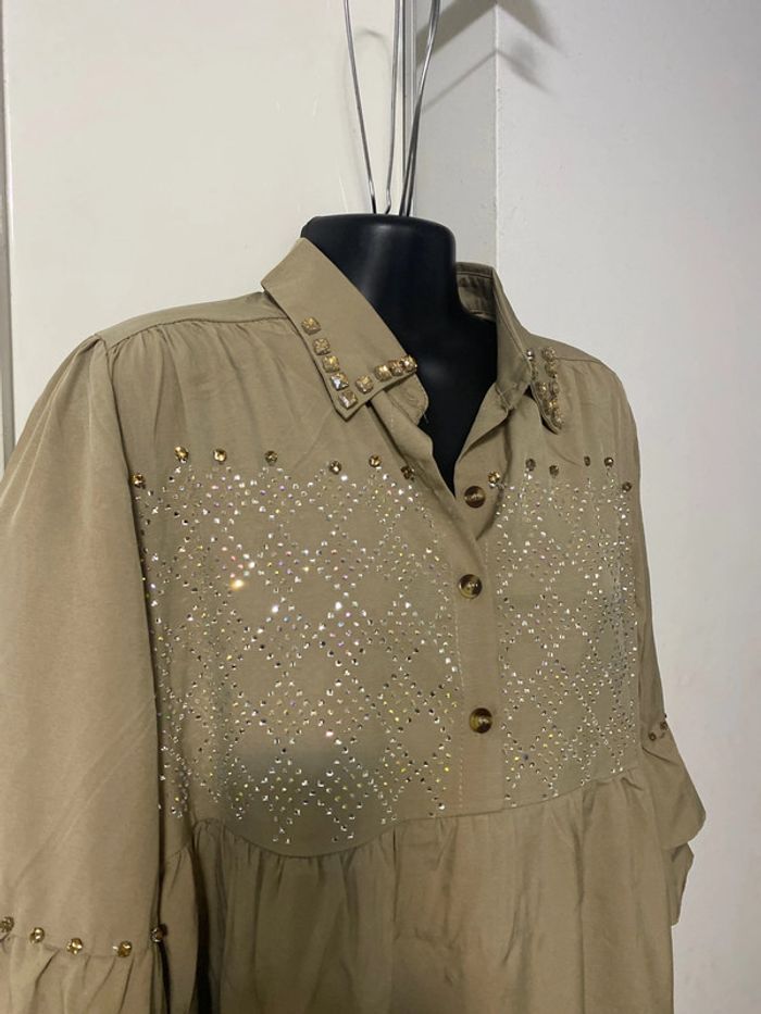 Tunique over size . Tunique habillée . tenue de fête . Taille L / XL - photo numéro 11