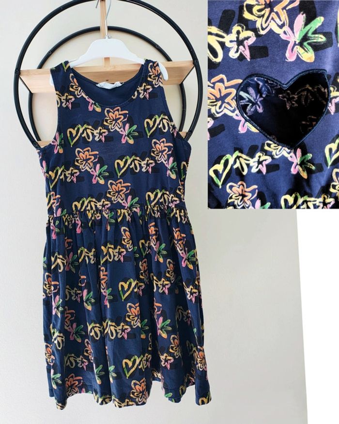 10 ans robe été Desigual avec ouverture coeur dans le dos