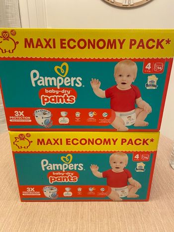2 Maxi Packs Pampers Pants T4