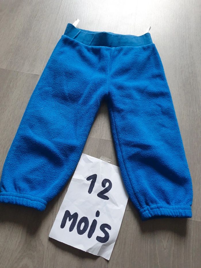 Pantalon polaire 12mois garçon