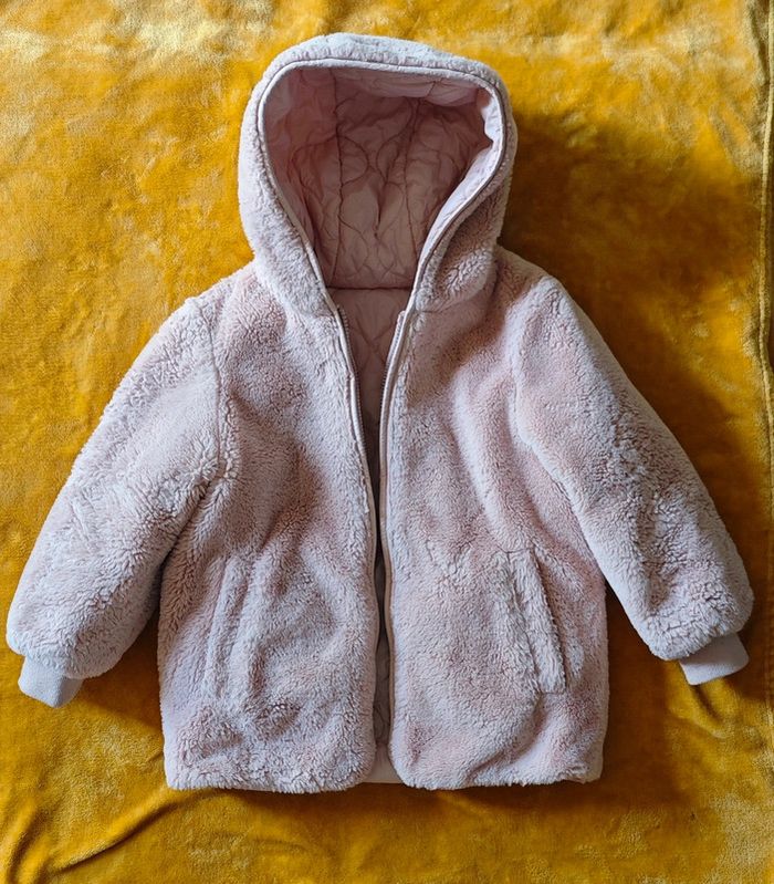 Manteau chaud réversible 5-6ans primark
