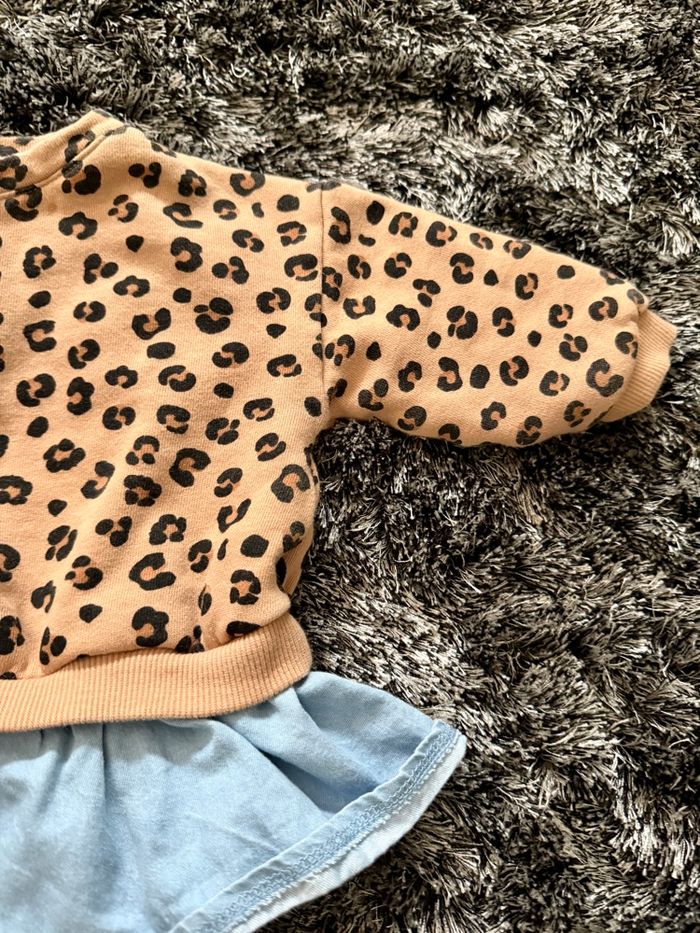 Robe léopard/jean - photo numéro 4